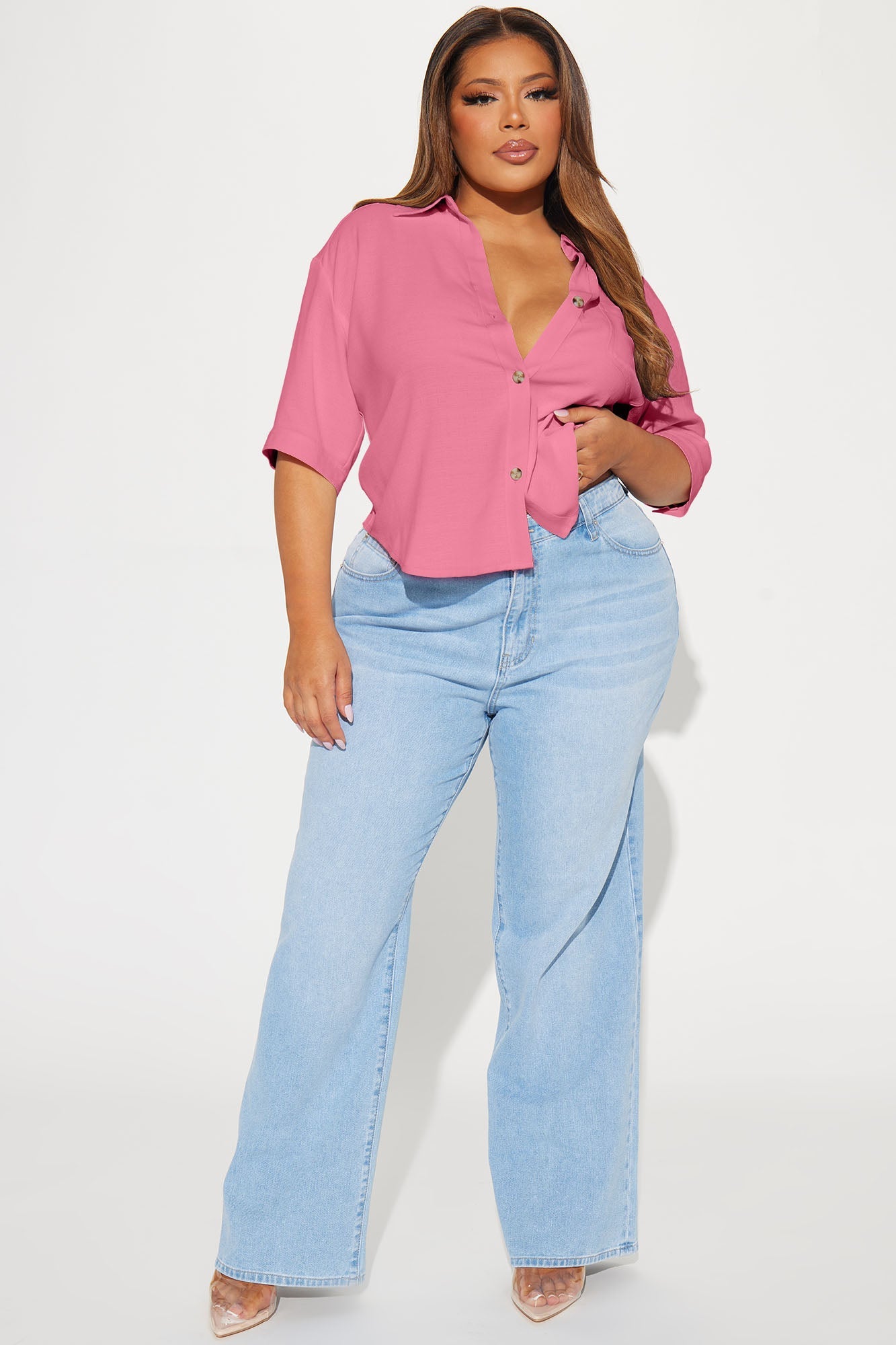 Huttley Linen Shirt - Pink