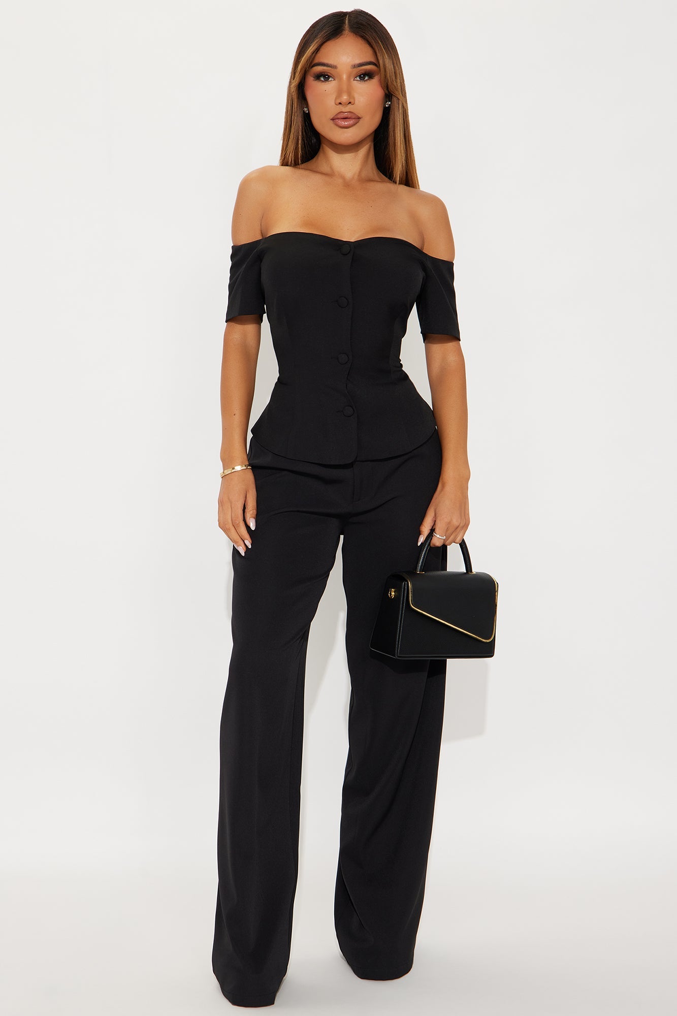 Where To Next Off Shoulder Blouse - Black