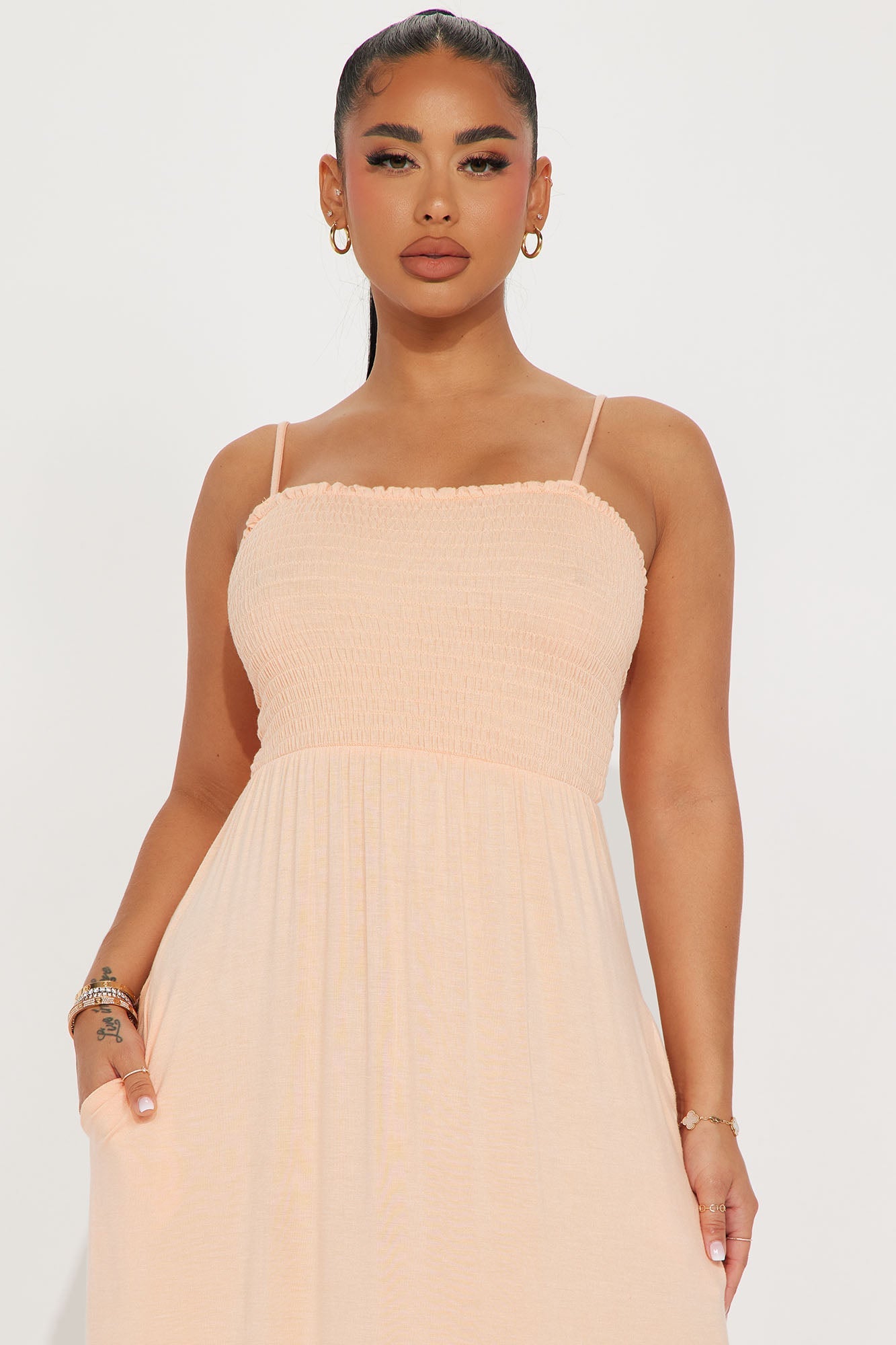 Holly Maxi Dress - Peach