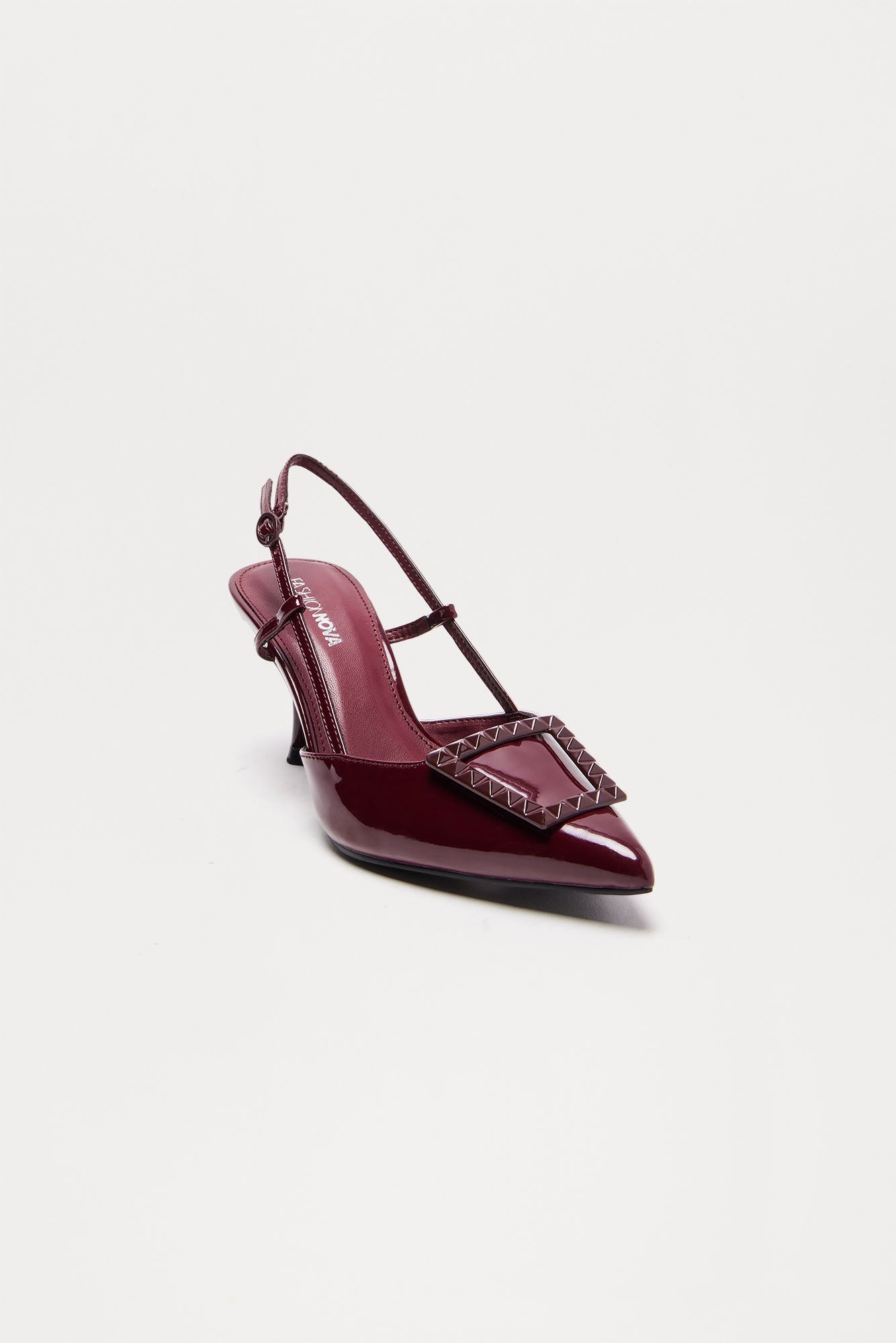 Beck Slingback Pumps - Burgundy