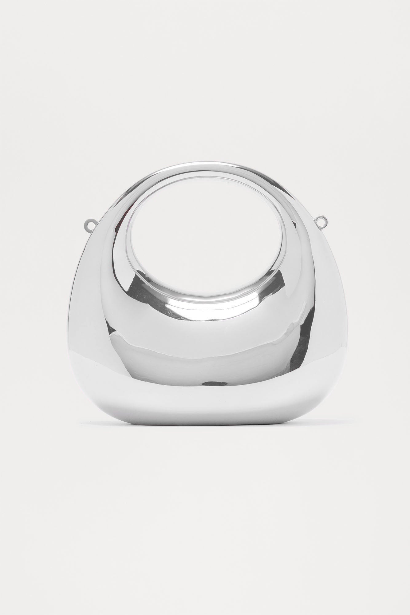 My Mini Me Metal Clutch - Silver