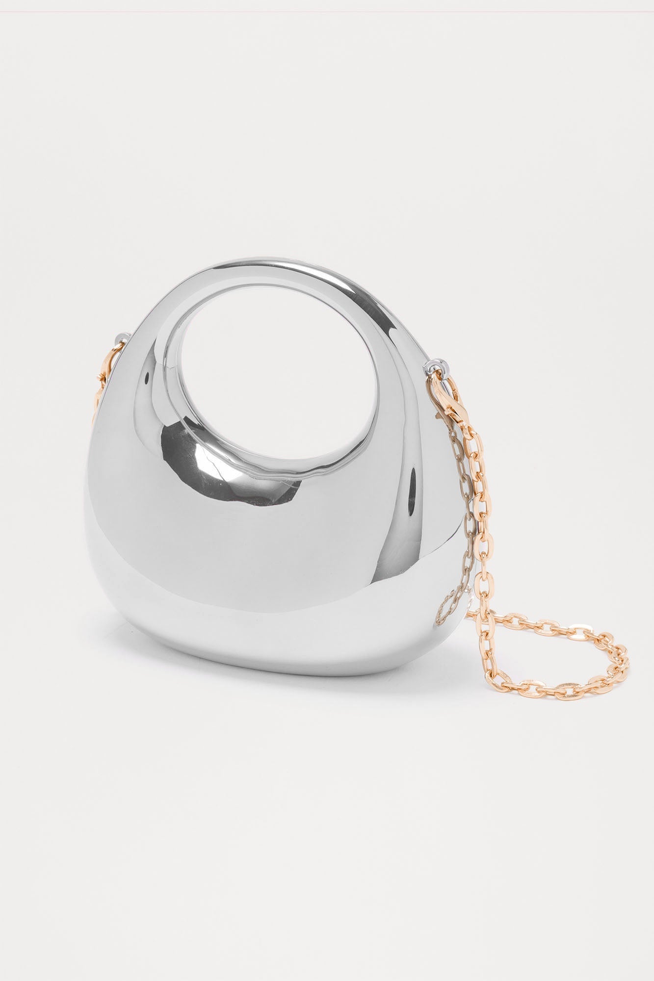 My Mini Me Metal Clutch - Silver