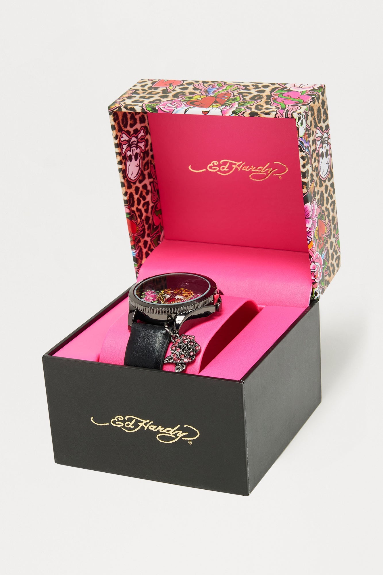 Ed Hardy Tiger Roar Watch - Black