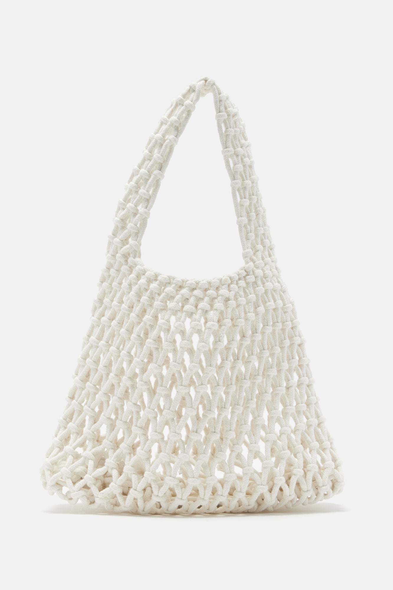 Creator Of Beauty Crochet Handbag - White