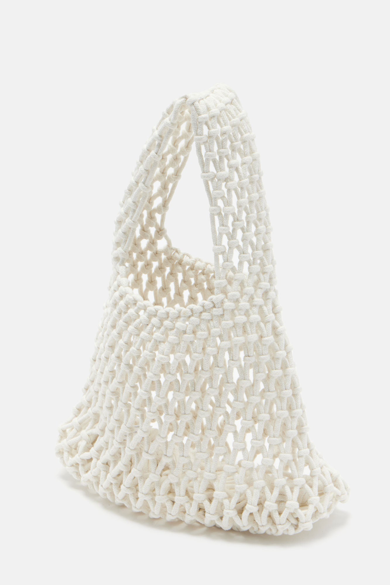 Creator Of Beauty Crochet Handbag - White