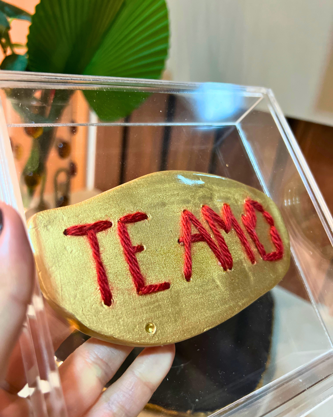 Quadro em Acrílico "Te amo - 15x15 cm"