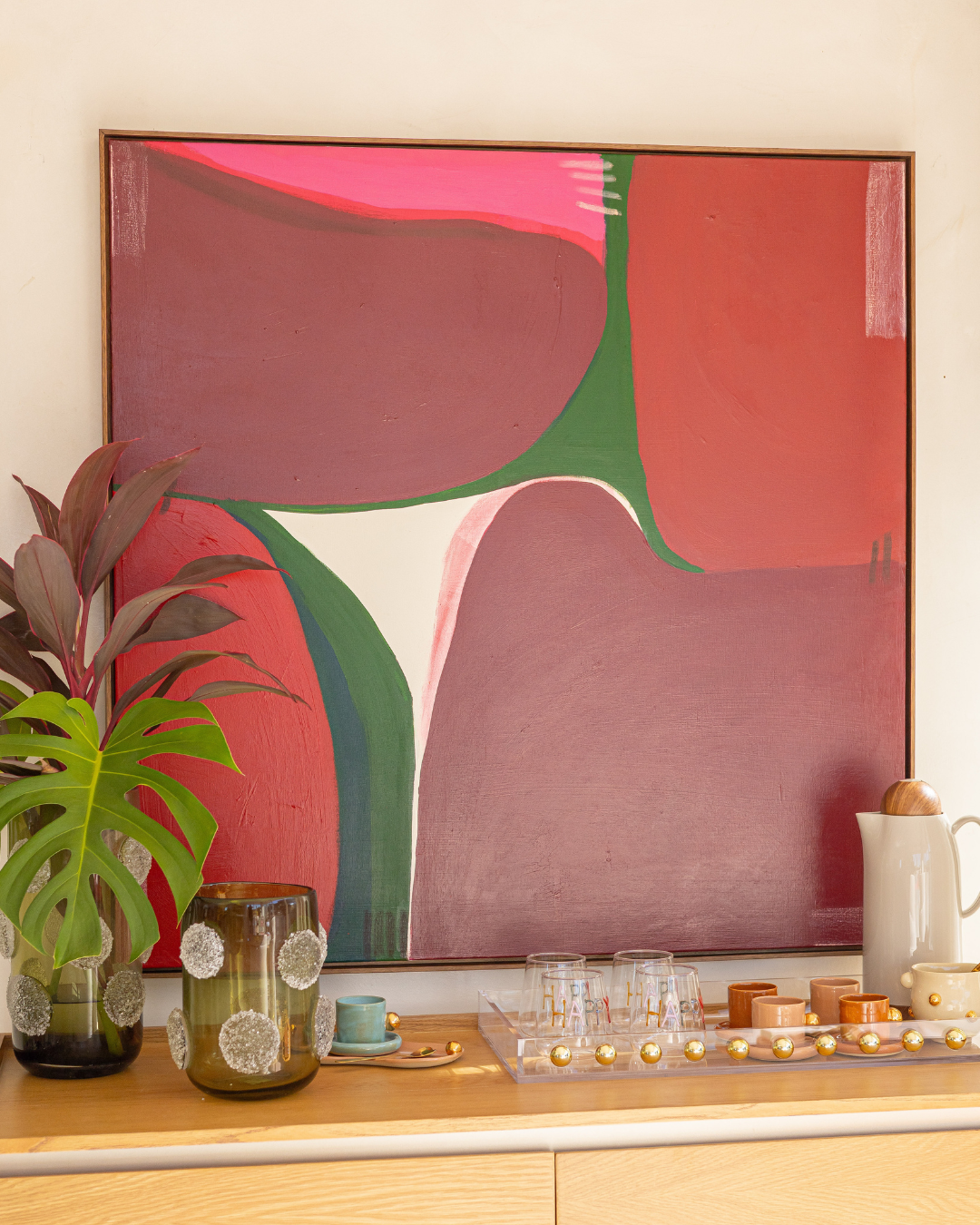 Quadro Pintura Mista sobre Tela "O Que Não Se Diz"  100x100cm