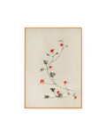Small Red Blossoms On A Vine by Katsushika Hokusai
